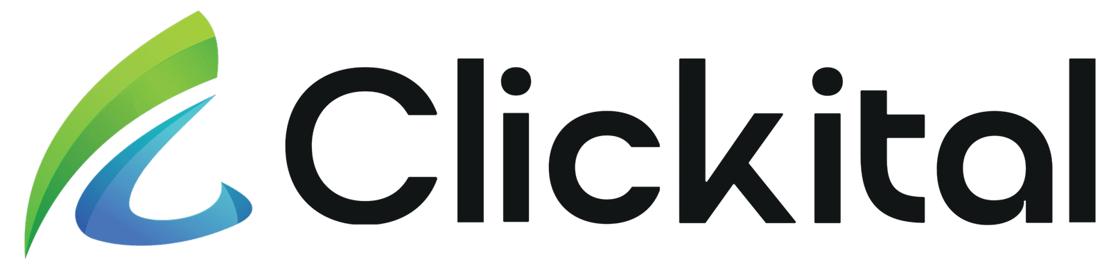 clickital black transparent logo design